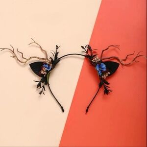 Antler Headband, Antler Headpiece, Christmas Antler, Antlers, Woodland Nymph